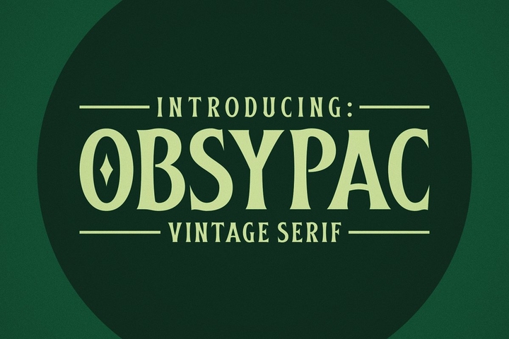Шрифт Obsypac